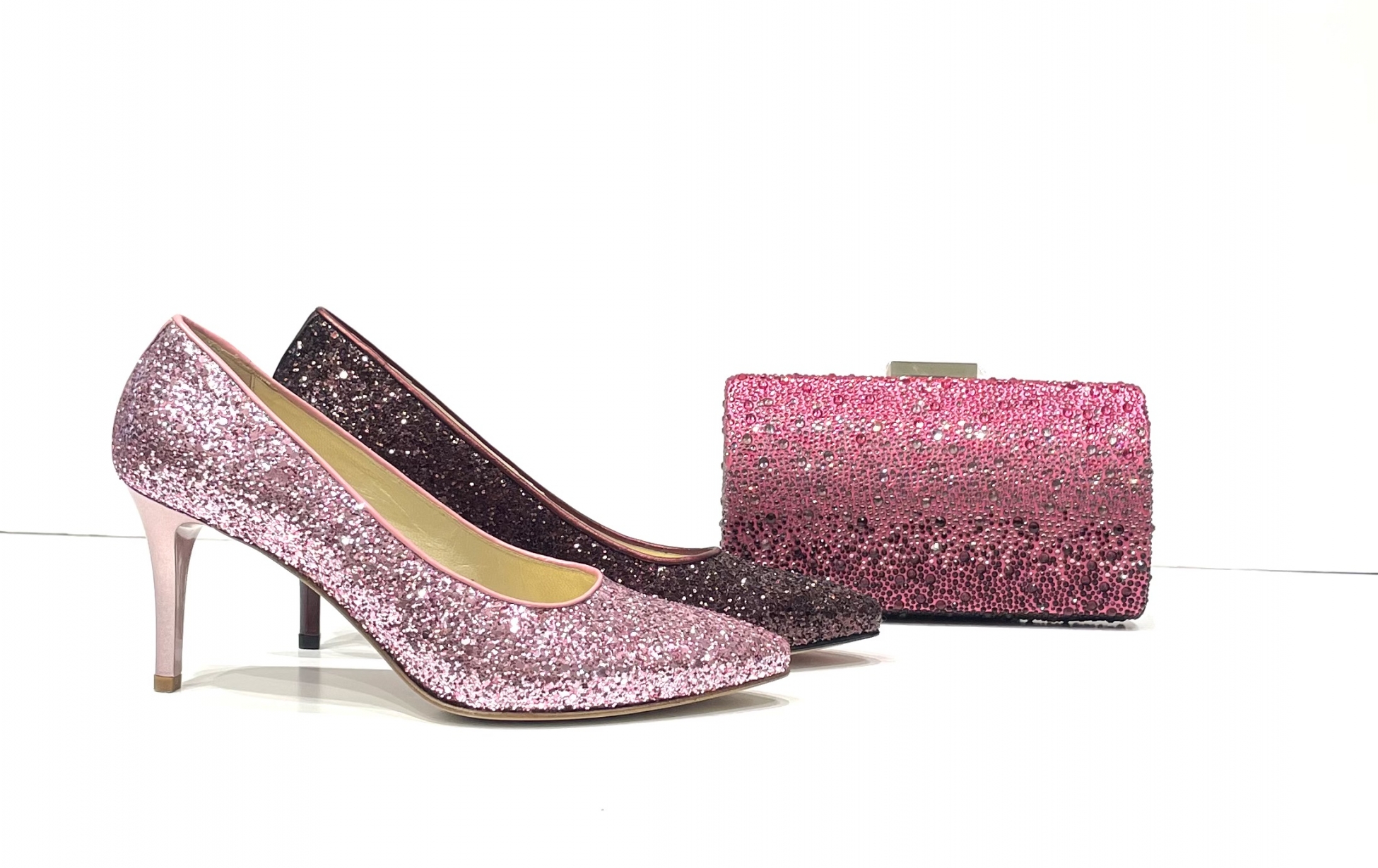 Pumps, sling backs & clutches